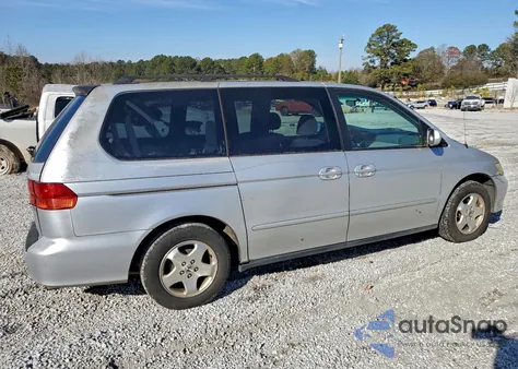 2001 Honda Odyssey Ex from USA, damaged, VIN 2HKRL18641H620853